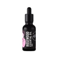 Load image into Gallery viewer, Rosewood essential oil 15ml black glass dropper bottle, angled view