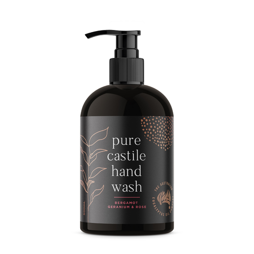 Pure Castile Hand Wash with Bergamot, Geranium & Rose 