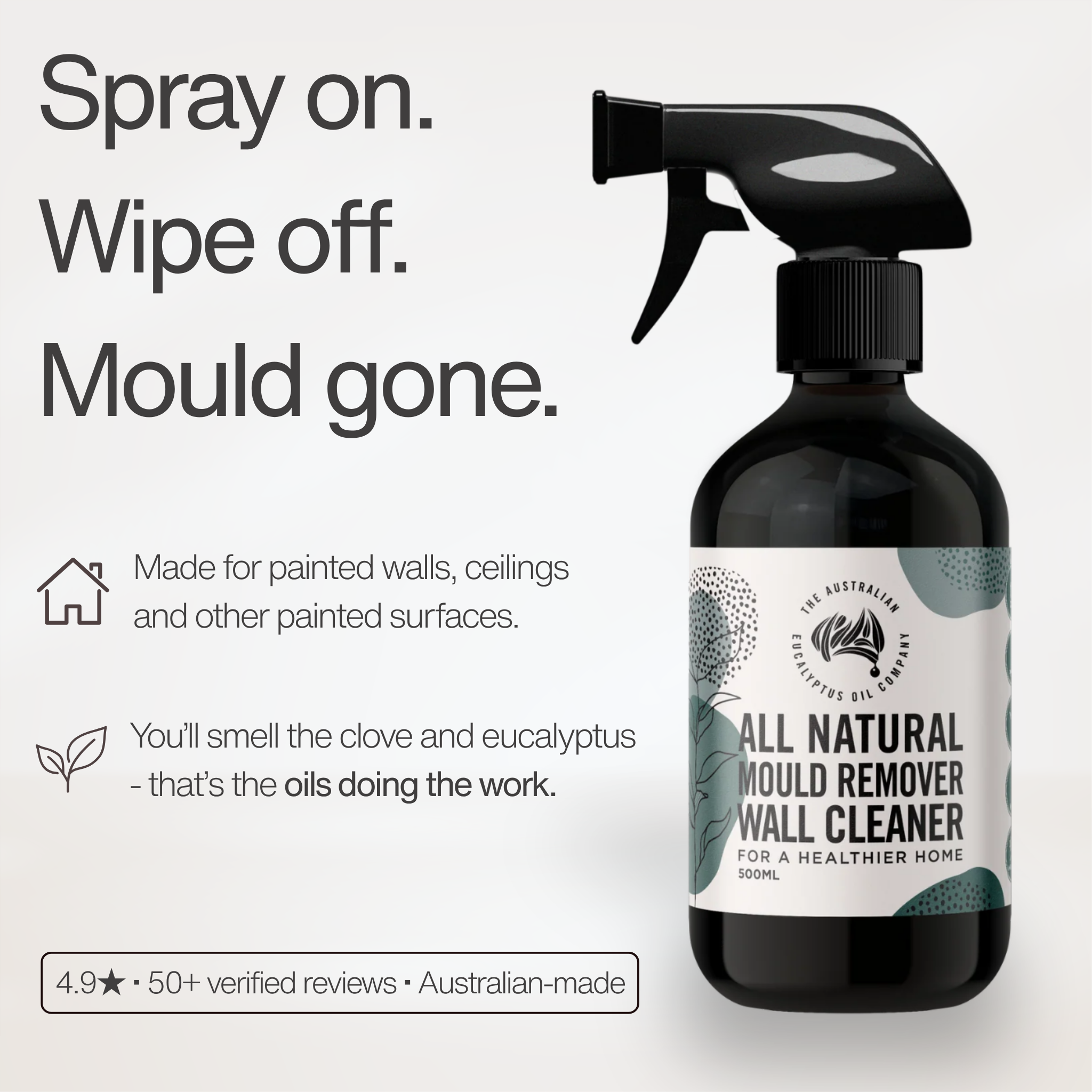 All Natural Mould Remover Wall Cleaner