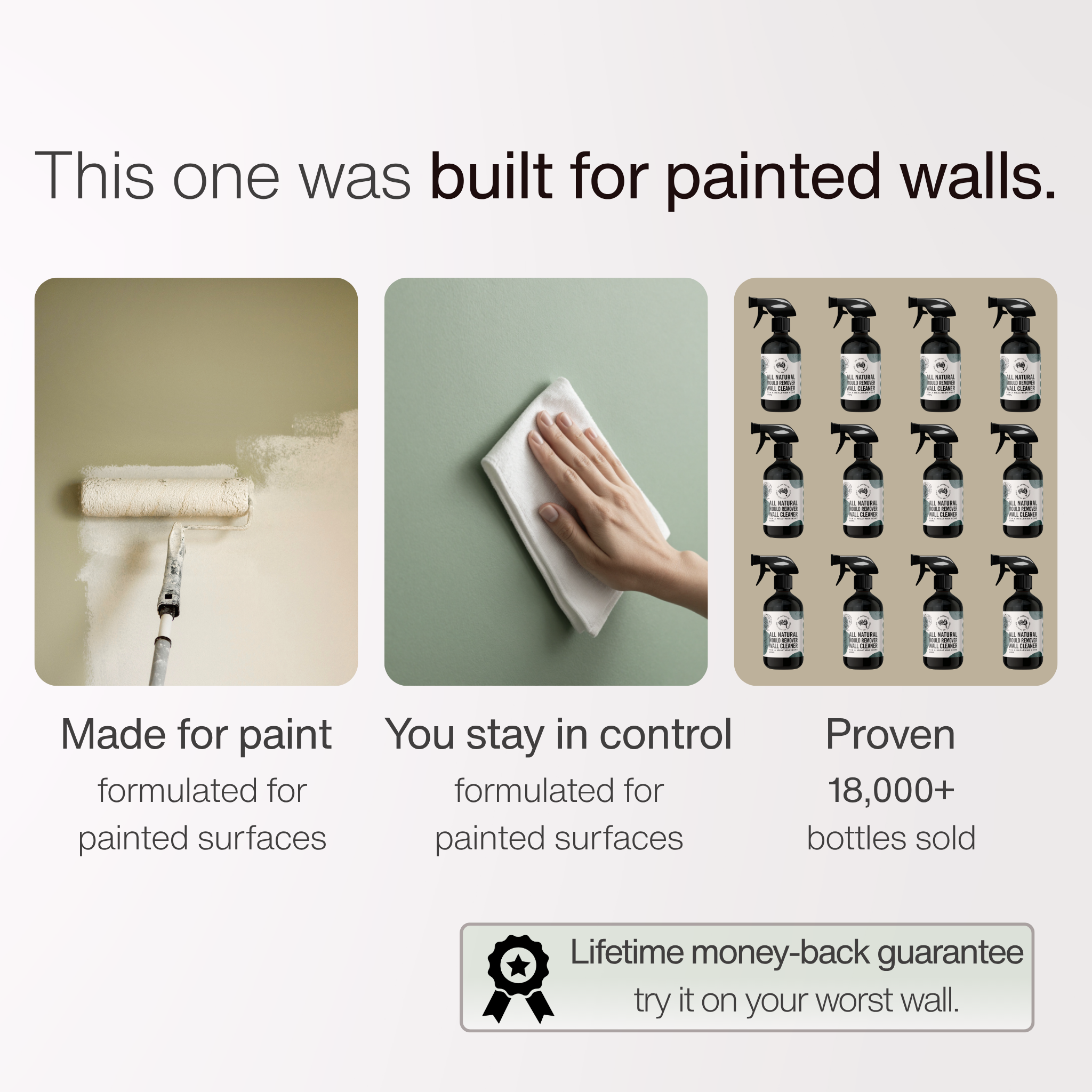 All Natural Mould Remover Wall Cleaner